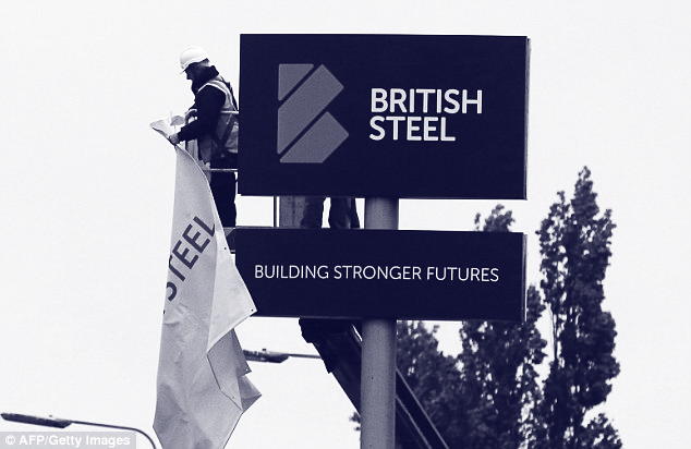 British steel sign being unveiled