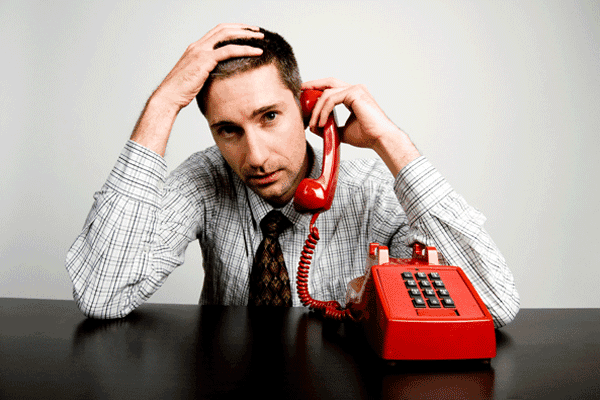 A man receives a pension cold-call